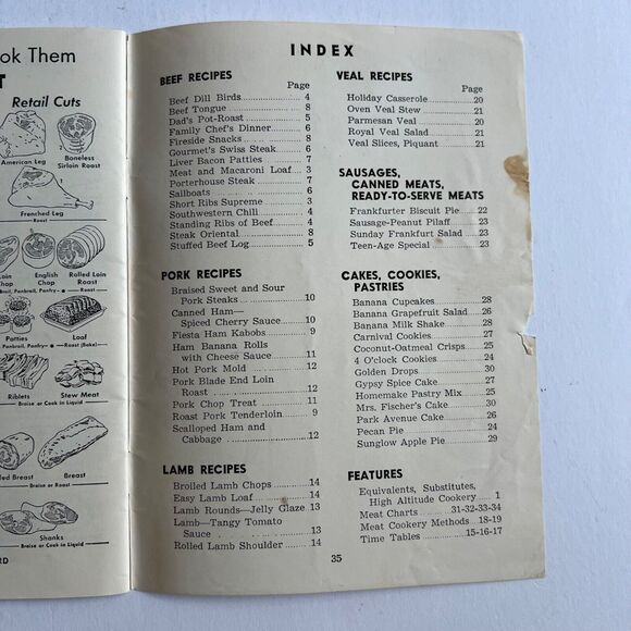 Vintage Fashions in Foods Recipe Book Cookbook Paperback - Picture 6 of 7